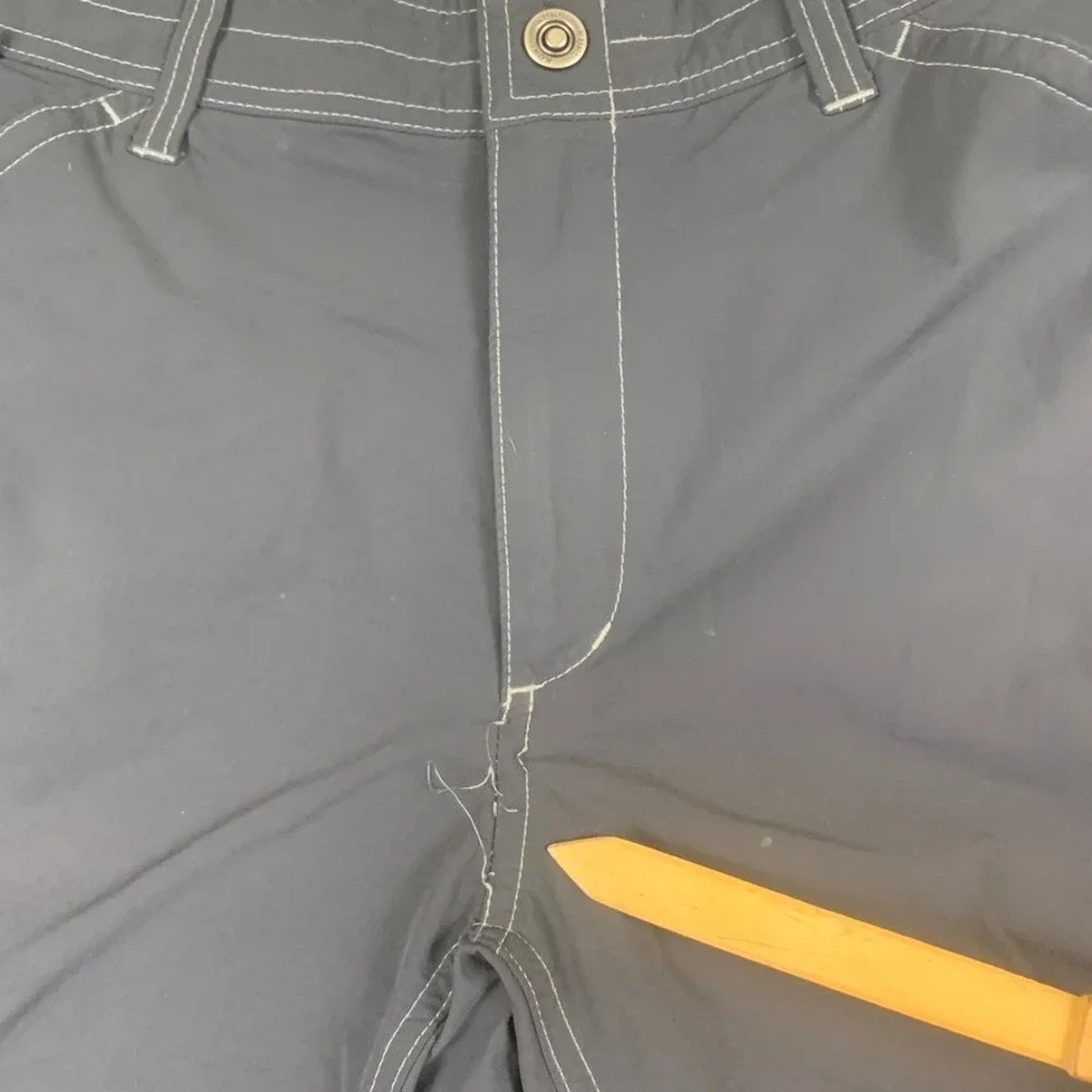 Kuhl Mens Hiking Shorts Gray Size 34 Contrast Stitch Outdoor Trekking Cargo